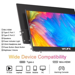 Wufk OLED FHD 60Hz 1920*1080P 13.3นิ้วพร้อมฝาสำหรับโทรศัพท์จอภาพแบบพกพาหน้าจอภายนอก _ & TYPE-C - Product Image 3