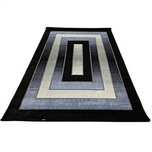 Tapis Adiva turc en polyester shaggy, tissé jacquard, fabriqué à la machine, à poils longs, rembourré, réversible, lavable, antidérapant, antimicrobien - Product Image 1