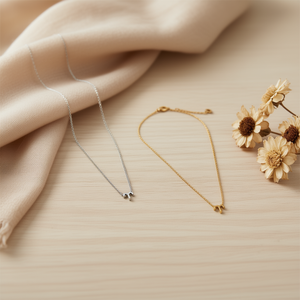 Collana con ciondolo Ariete in acciaio inossidabile 46047 tono oro e argento - Product Image 3