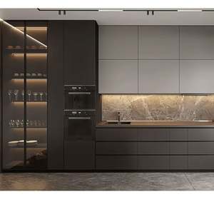 Glass Custom Cabinets Set <b>Kitchen</b> Furniture Cabinet Maker <b>Kitchen</b> <b>Cupboard</b> Countertop Accessories China Complete <b>Kitchen</b> Trade - Product Image 1