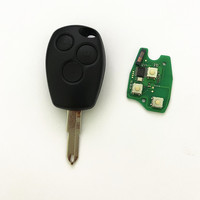 Clé de voiture à distance pour Renault Clio Kangoo Master Modus Logan Twingo Fob ID46 PCF7946 Puce 434MHz 3 Boutons