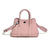 Sac à bandoulière mini en cuir de vachette pour femme avec doublure en polyester - Sac à main polyvalent pour tous les jours