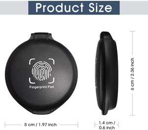 Inkless ngón tay in tem Pad tùy chỉnh màu đen vân tay mực Pad ngón tay cái in Pad - Product Image 2