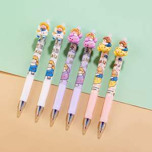 可擦可伸缩中性笔可爱卡通太空人狗熊笔0.5毫米写字笔 - Product Image 5