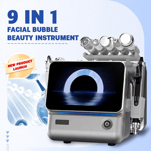 Appareil de beauté professionnel 9 en 1 à écran tactile, machine multi-têtes pour soins de la peau, équipement de soins du visage pour usage en salon - Product Image 1