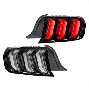 ไฟท้าย <span class=keywords><strong>VLAND</strong></span> สำหรับรถมัสแตง ปี 2015-2020 แบบ LED พร้อมไฟเลี้ยว DC Sequential สีเหลืองอำพัน+แดง (5 โหมดไฟ)  แบบใส 12V - Product Image 1