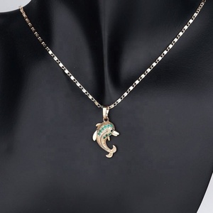 Juego de Joyería de Moda al por Mayor, Tendencia 2023, Dubai, Chapado en Oro de 18K, Forma de Delfín, Cristal de Zirconia, para Compromiso, Fiesta, Boda, para Mujer - Product Image 3