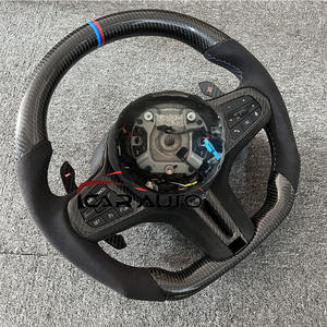 Volante de Cuero Perforado de Fibra de Carbono Personalizado para <span class=keywords><strong>BMW</strong></span> Serie G LCI G20 G30 G21 G22 G23 320i 325i 330i 2019 2020 2023 - Product Image 2