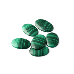 Thiên nhiên Malachite tự nhiên sụt giảm đá slab màu xanh lá cây phẳng Malachite với hình dạng đá quý hình bầu dục - Product Image 6