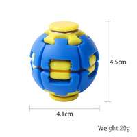 Best-seller transfrontalier : Jouet anti-stress coloré en plastique imprimé en 3D, Spinner créatif pour les doigts, Gadget incontournable en boîte