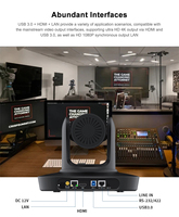 Caméra PTZ 4K 30fps en gros pour fabricants, zoom optique 12x, suivi IA, système de vidéoconférence USB 3.0 pour réunions en classe