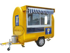 Chine RL-220H couleur verte chariot de crème glacée mobile food van food trailer - Product Image 3