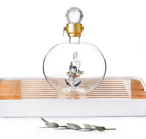 Nóng! Trung Quốc Nhà Sản Xuất Của Rượu Vang Trắng Rượu Thủy Tinh Chai Tùy Chỉnh Rượu Chai Cao Borosilicate Glass <span class=keywords><strong>Vodka</strong></span> Chai Rượu - Product Image 3