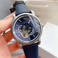 Montre mécanique pour homme, mouvement à chaîne automatique, cadran creux, affichage de simulation, montre automatique
