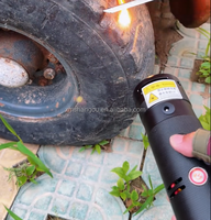 Allumeur laser circulaire portatif haute puissance personnalisé, distance maximale 18 m avec lentille pour l'allumage à distance des feux d'artifice