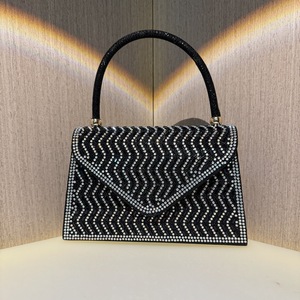 New Cross-border Trade Simple Polyester Evening Wedding <b>Handbag</b> Rhinestone Sequins Full Street Trend Bucket Tanjing - Product Image 6