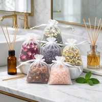 Natürliches Badesalz mit gemischtem getrocknetem Rosenduft, erfrischendes Aroma-Salzbeutelchen, Spa-Badekur, Private Label OEM ODM Körperpflege