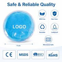 Paquete de Gel Frío Redondo con Logotipo Personalizado, Resistente a Fugas, para Terapia de Frío, Enfriamiento Localizado de Áreas Pequeñas, Cuidado en el Hogar
