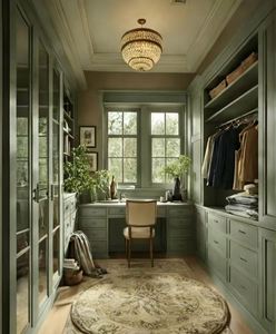 Armoire sur mesure de style rétro américain haut de gamme, dressing, chambre à coucher - Product Image 4