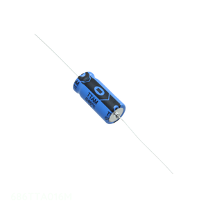 Condensateur original traversant ALUM 68UF 20% 16V AXIAL TH 68 uF 686TTA016M - Product Image 1
