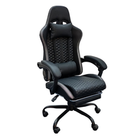 Chaise de jeu ergonomique à prix direct usine, chaise de bureau personnalisée avec accoudoirs articulés pour cybercafé