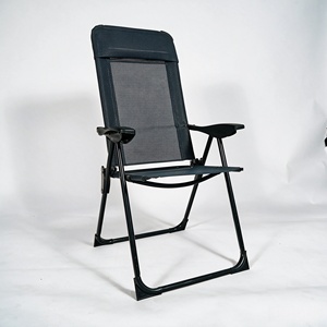 <b>Reclining</b> Foldable Outdoor Patio <b>Chair</b> with Breathable Teslin Mesh - Product Image 2