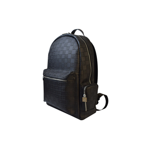 Zaino da Esterno con Logo Personalizzato, Elegante Zaino da Viaggio Nero Impermeabile in Pelle per Donne - Product Image 1