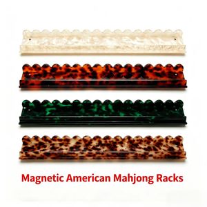 Support <span class=keywords><strong>de</strong></span> Mahjong en Acrylique <span class=keywords><strong>de</strong></span> Marque, Magnétique, Style Américain, Couleur Écaille <span class=keywords><strong>de</strong></span> Tortue, Règles du Mahjong Juif - Product Image 1