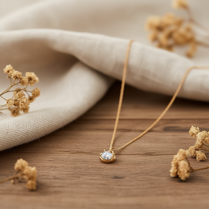 Collana Sagittario in Acciaio Inossidabile con Diamanti, 12 Pezzi Placcati Oro, Gioielli in Acciaio per Donna, Collane alla Moda con Perline - Product Image 2