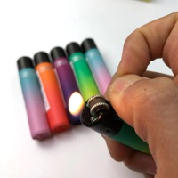 Jiaxin Vente Chaude Briquets à Pierre en Plastique Noirs Personnalisables, Allume-Cigarettes au Gaz Pas Chers, Vente en Gros