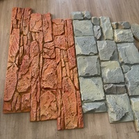 Премиальные 3D-панели из полиуретана под неровный камень - легкий искусственный каменный шпон для роскошной внешней и внутренней отделки