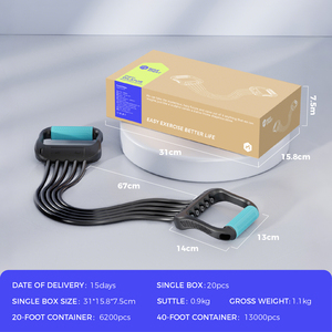 Chất Lượng Cao Cơ Bắp Đào Tạo Ban Nhạc Cao Su Kháng Ngực <span class=keywords><strong>Expander</strong></span> Ban Nhạc Yoga Tập Thể Dục Đàn Hồi Kháng Ống - Product Image 5