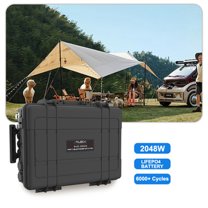 Générateur solaire authentique au design populaire avec port RV, station d'<span class=keywords><strong>alimentation</strong></span> à panneaux solaires 3000W 2048Wh pour le <span class=keywords><strong>camping</strong></span> en extérieur - Product Image 2