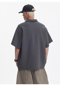 เสื้อโปโลผ้าฝ้ายธรรมชาติสำหรับผู้ชาย-วัสดุไม่ก่อให้เกิดอาการแพ้พร้อมคุณสมบัติแห้งเร็วเหมาะสำหรับผิวที่บอบบางและสวมใส่ในฤดูร้อน - Product Image 4