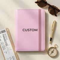Étui de Passeport Personnalisé en Cuir PU avec Impression de Logo, Housse de Voyage Tendance, Porte-Cartes Modèle R pour Affaires et Anime