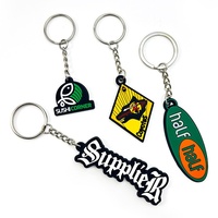 Porte-clés en PVC OEM, cadeau d'affaires, chaîne personnalisée, logo personnalisé, design de porte-clés, logo en PVC souple, porte-clés en caoutchouc 3D en forme de feuille de plante, en gros