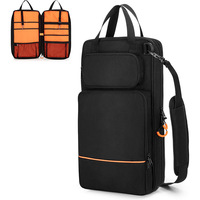 Sac pour baguettes de batterie fourni par le fabricant avec bandoulière amovible, sac portable pour débutants et performances