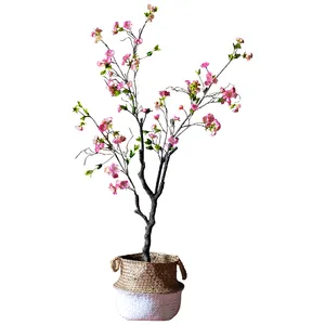 Artificial Cherry Blossom Tree Wedding Decoration Bonsai Tree Plant Cherry Blossom Trees for Home Decor