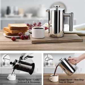 Thermos à café en acier inoxydable de 600 ml, presse française, vente en gros personnalisée - Product Image 4