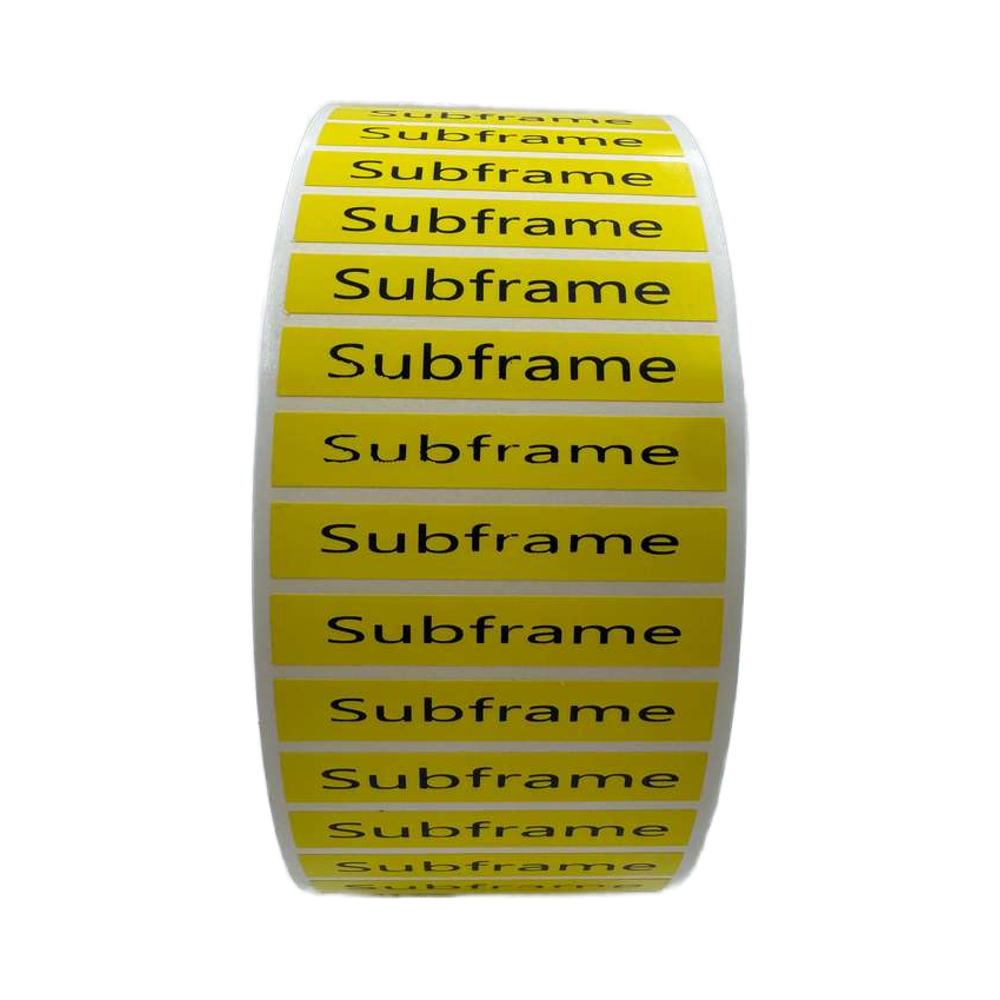 Wholesale Custom Logo Printing Golden Label Glossy Laminating Film Sticker Packaging Label