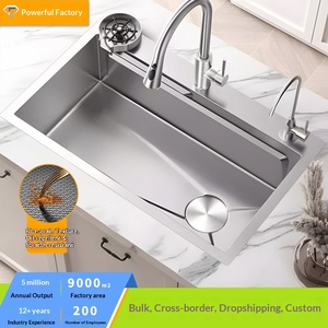 <span class=keywords><strong>Lavello</strong></span> da Cucina Sottopiano in Acciaio Inox 304 Spesso, con Goffratura a Nido d'Ape, Rivestimento Nano PVD, Lusso Leggero, Grande Capacità - Product Image 2