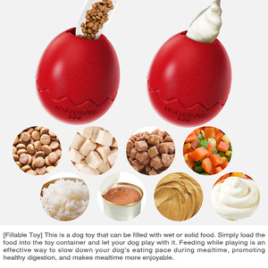 Jouet à mâcher et distributeur de friandises pour chien, en forme d'œuf de <span class=keywords><strong>dinosaure</strong></span>, à alimentation lente, pour l'enrichissement estival - Product Image 2