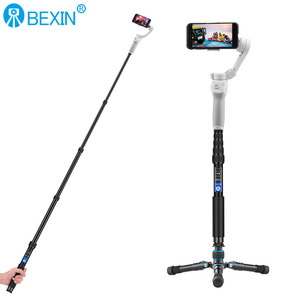 BeXin <b>Monopod</b> Aluminum Alloy Portable Extendable Stick <b>For</b> Phone And Action <b>Camera</b> - Product Image 2