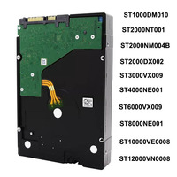 Hard Drive Desktop ST2000NM001A ST2000DX002 2TB BarraCuda 3.5" SATA 6Gb/s 64MB 7200RPM HDD untuk Sistem PC Gaming Kantor Rumah