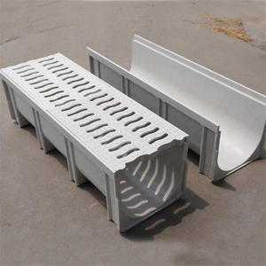 Canaux de drainage linéaires extérieurs <span class=keywords><strong>D400</strong></span>, canaux de drainage d'eau de pluie robustes, en <span class=keywords><strong>fonte</strong></span> ductile avec <span class=keywords><strong>grille</strong></span> en acier inoxydable composite - Product Image 3