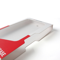 Étui de téléphone Mobile imprimé, personnalisé, boite en papier avec fenêtre transparente