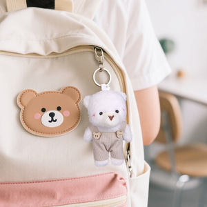 Lindos muñecos de peluche de oso y conejo, mochilas de pareja con correa para el hombro, colgantes, llaveros de peluche, pequeños regalos - Product Image 3