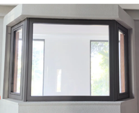 Ventanas de Aluminio con Rotura de Puente Térmico, Ventanas Abatibles, Rejilla de Seguridad Antirrobo, Diseño de Rejilla para Ventanas, Ventanas para el Hogar