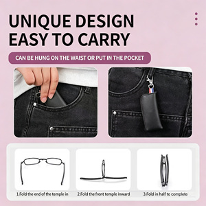 Mini lecteur <span class=keywords><strong>pliable</strong></span> portable bloquant la lumière bleue lunettes <span class=keywords><strong>de</strong></span> <span class=keywords><strong>lecture</strong></span> légères pour hommes meilleure qualité - Product Image 4