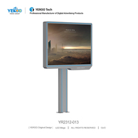 Pantalla LED Digital Tipo Tótem, Impermeable, a Todo Color, con Estructura de Acero, para Publicidad en Centros Comerciales y Metro, con SDK